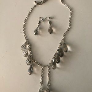 Quality Crystal necklace and earring set